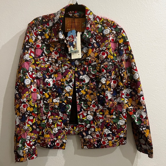 NWT Levi’s x Nintendo Super Mario Collab Denim Jacket - Picture 5 of 7